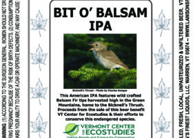 Bit O' Balsam Beer Benefits Bicknell's Thrush