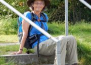 Nancy West hiking in Scotland