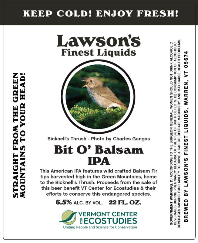 Lawson's Finest Liquids Bit O' Balsam beer label, 2019
