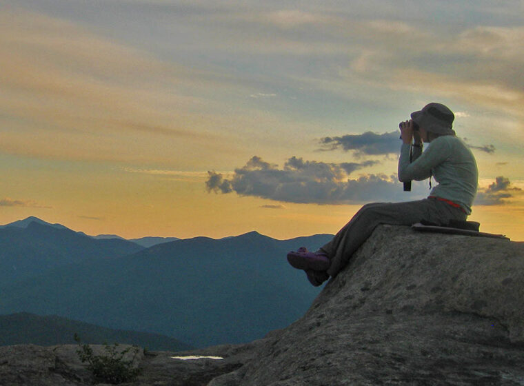 Community science volunteer participates in Mountain Birdwatch